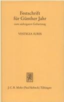 Cover for Vestigia iuris