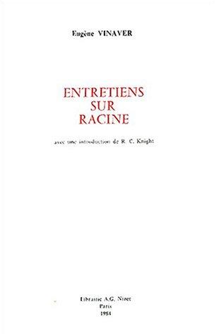 Cover for Entretiens sur Racine