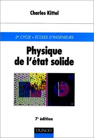 Cover for Physique de l'état solide