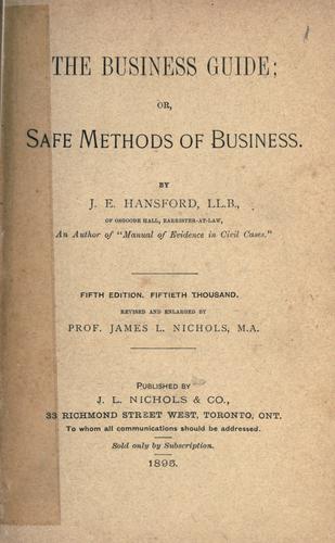 Cover for business guide