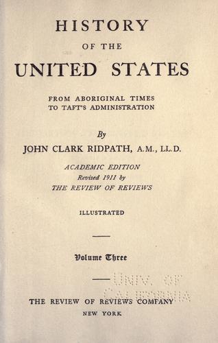 Cover for History of the United States