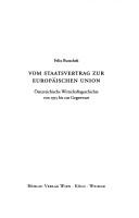 Cover for Vom Staatsvertrag zur Europäischen Union