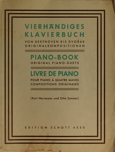 Cover for Vierhändiges Klavierbuch
