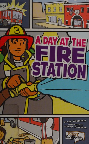 Cover for A day at the fire station