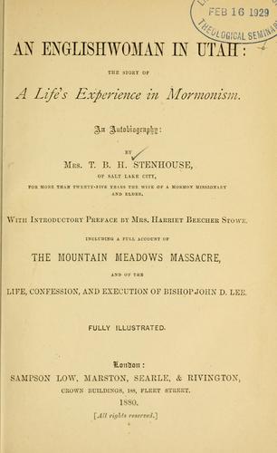 Cover for Englishwoman in Utah
