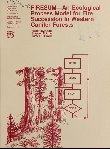 Cover for FIRESUM--an ecological process model for fire succession in western conifer forests