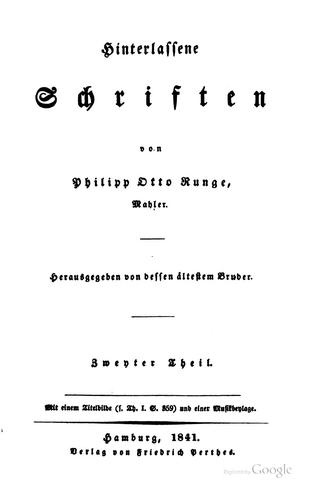 Cover for Hinterlassene Schriften