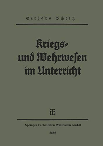 Cover for Kriegs- und Wehrwesen im unterricht