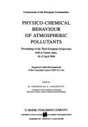 Cover for Physico-chemical behaviour of atmospheric pollutants