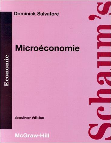 Cover for Microéconomie