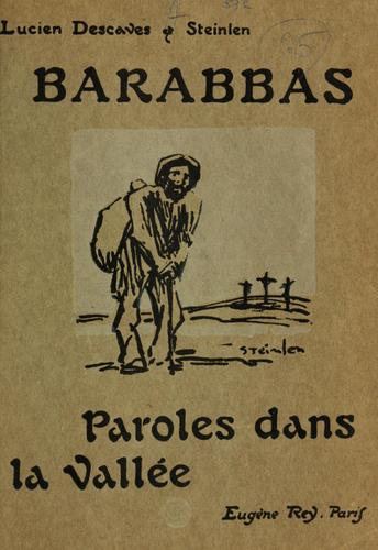 Cover for Barabbas.