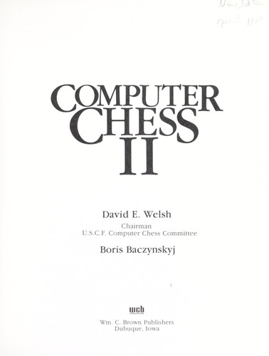 Cover for Computer Chess II