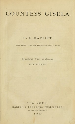 Cover for Countess Gisela