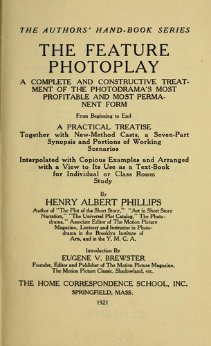 Cover for The feature photoplay