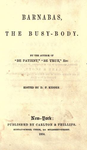Cover for Barnabas