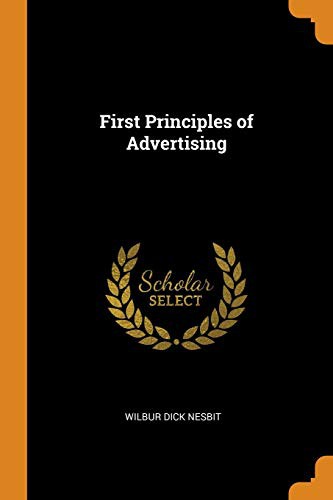 Cover for First Principles of Advertising