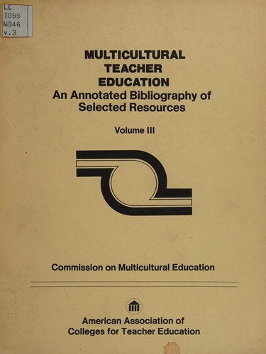 Cover for Multicultural teacher education.