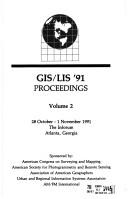 Cover for Gis-Lis 1991 Proceedings