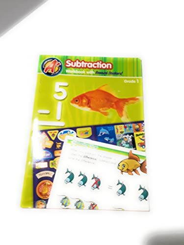 Cover for Subtraction Workbook with Reward Stickers Grade 1