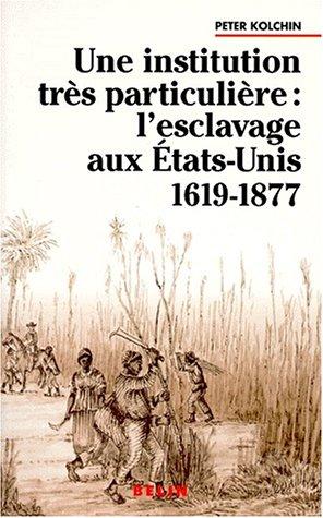 Cover for Une institution très particulière 