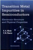 Cover for Transition metal impurities in semiconductors