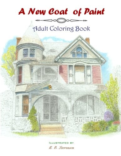 Cover for a new coat of paint adult coloring book