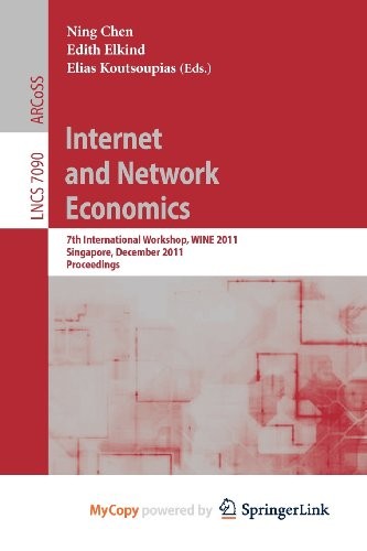 Cover for Internet and Network Economics