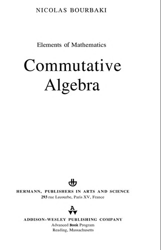 Cover for Elements of Mathematics (Actualites scientifiques et industrielles)