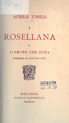Cover for I Rosellana