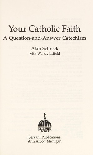 Cover for Your Catholic faith