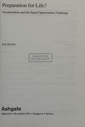 Cover for Preparation for life?
