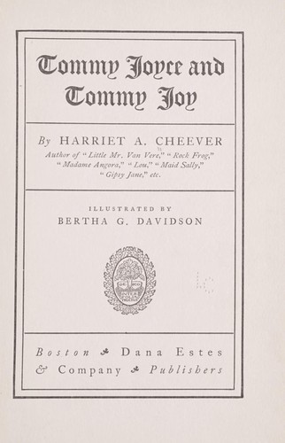 Cover for Tommy Joyce and Tommy Joy