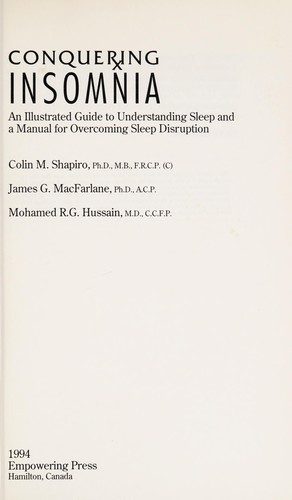 Cover for Conquering Insomnia