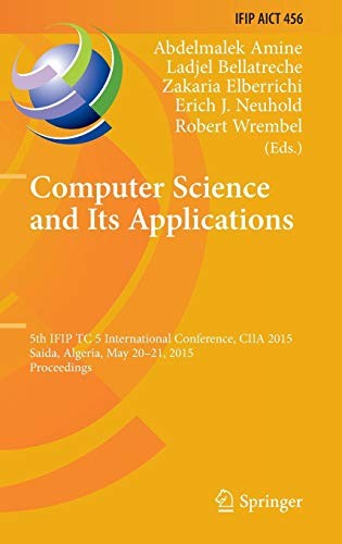 Cover for Computer Science and Its Applications