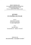 Cover for Studies in Judaism and Islam