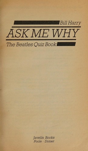 Cover for Ask me why