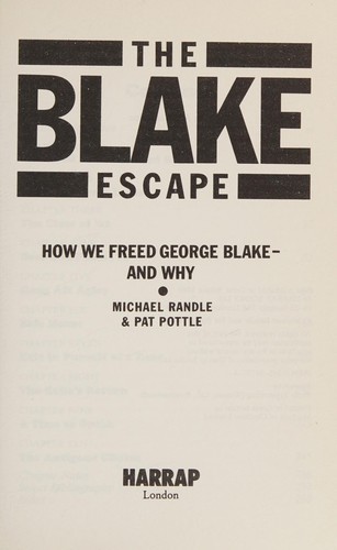 Cover for The Blake escape