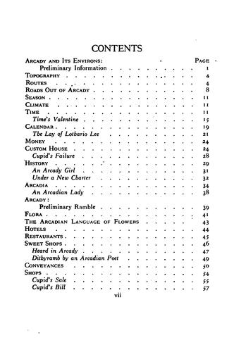 Cover for The lover's Baedeker and guide to Arcady
