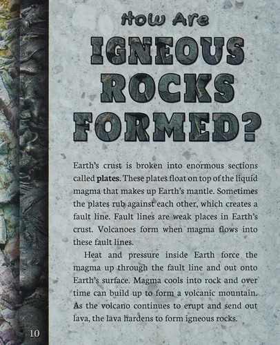 Cover for A look at igneous rocks