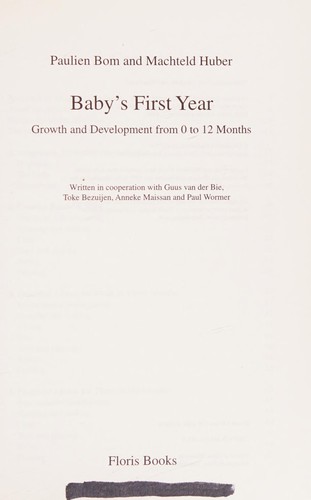 Cover for Baby's First Year