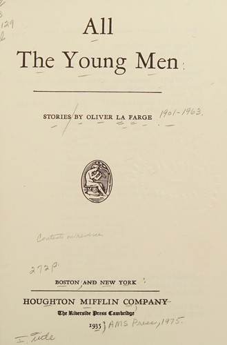 Cover for All the young men