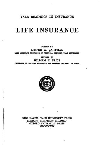 Cover for ... Life insurance