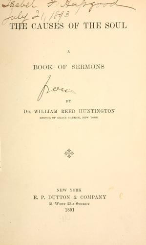 Cover for The causes of the soul