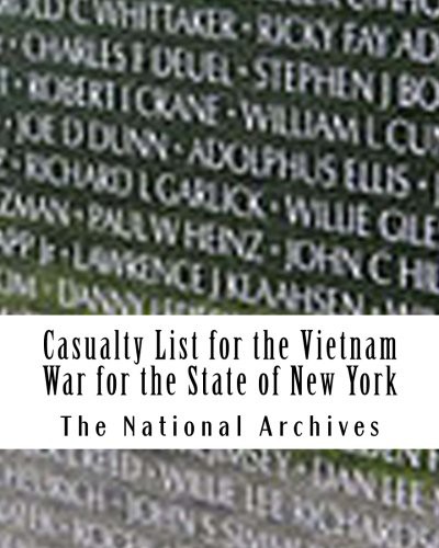 Cover for Casualty List for the Vietnam War for the State of New York