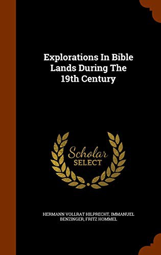 Cover for Explorations In Bible Lands During The 19th Century
