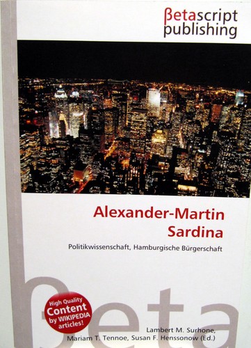 Cover for Alexander-Martin Sardina