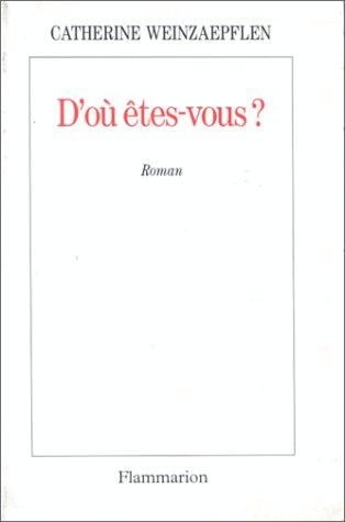 Cover for D'où êtes-vous?