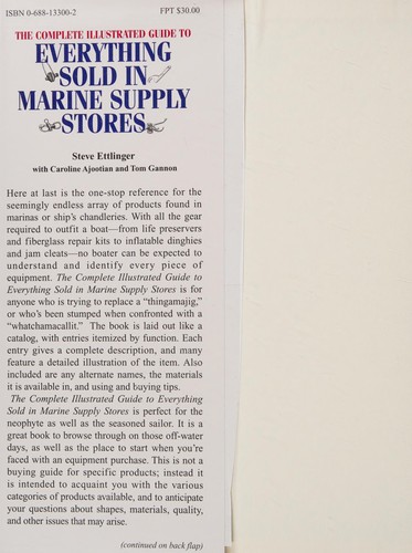 Cover for The complete illustrated guide to everything sold in marine supply stores