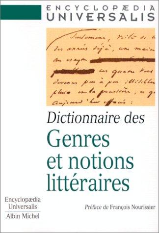 Cover for Dictionnaire des genres et notions littéraires