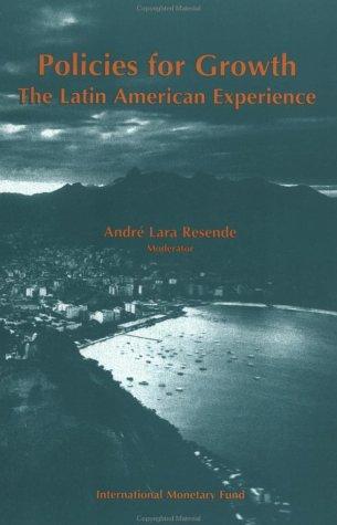 Cover for Policies for Growth: The Latin American Experience 
